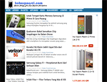 Tablet Screenshot of kabarponsel.com